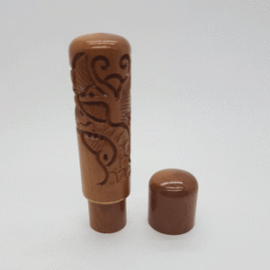 송학 조각 대추나무 자석 도장