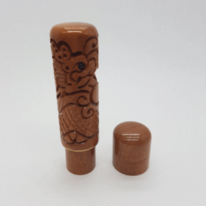 용 조각 대추나무 자석 도장