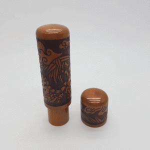 호랑이(레이저 조각) 대추나무 자석 도장